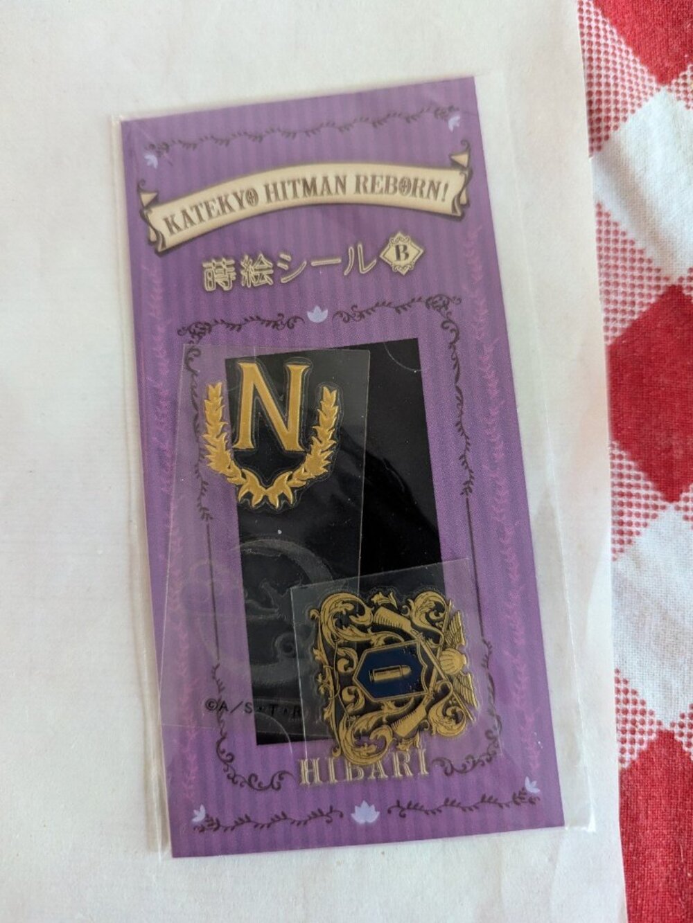 Khr katekyo hitman reborn metallic stickers vongola crest hibari